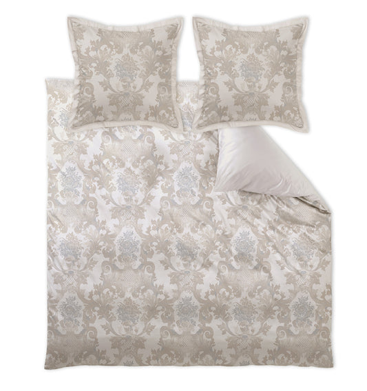 Maco-satin bed linen LOUIS XIV BEIGE
