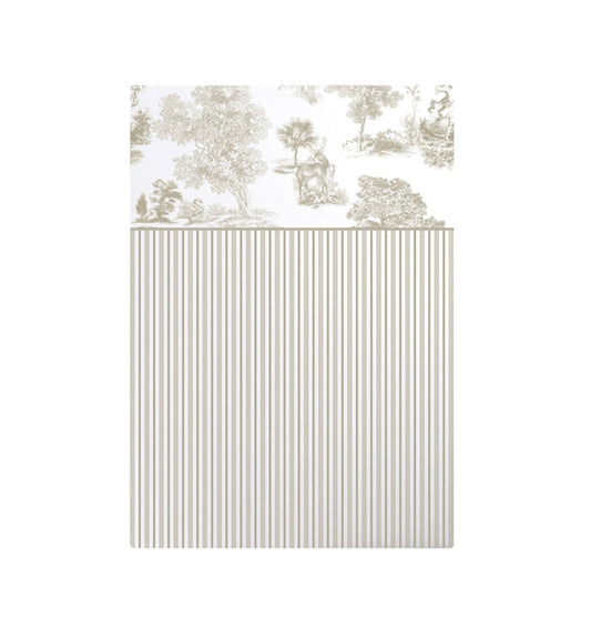 Percale bed sheet POESIE NATUREL