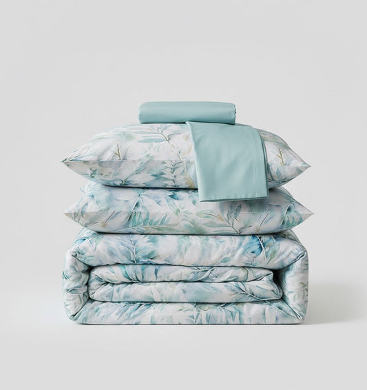 All - in - 1 Satin Duvet Cover Set LABOUN - HomeFashion