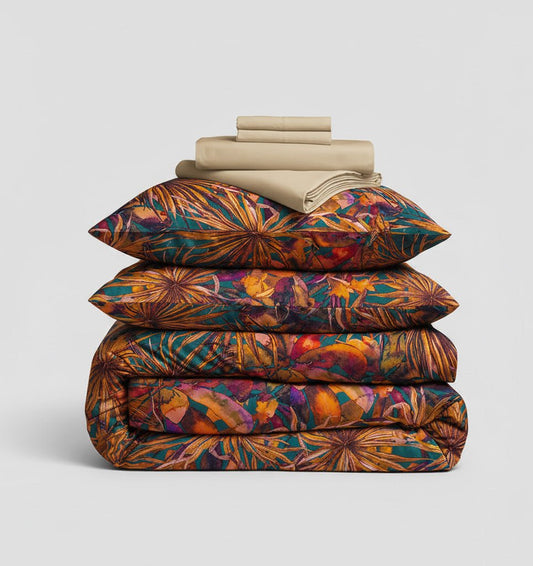 All - in - 1 Satin Duvet Cover Set MADARELLE - HomeFashion