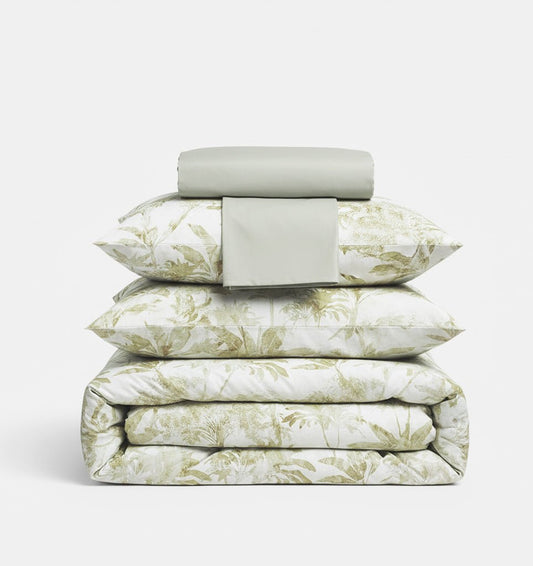 All - in - 1 Satin Duvet Cover Set OSHIETA - HomeFashion