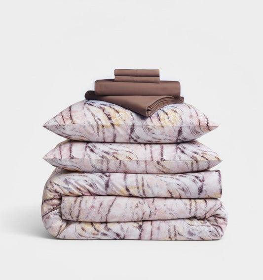 All - in - 1 Satin Duvet Cover Set VIENDO - HomeFashion