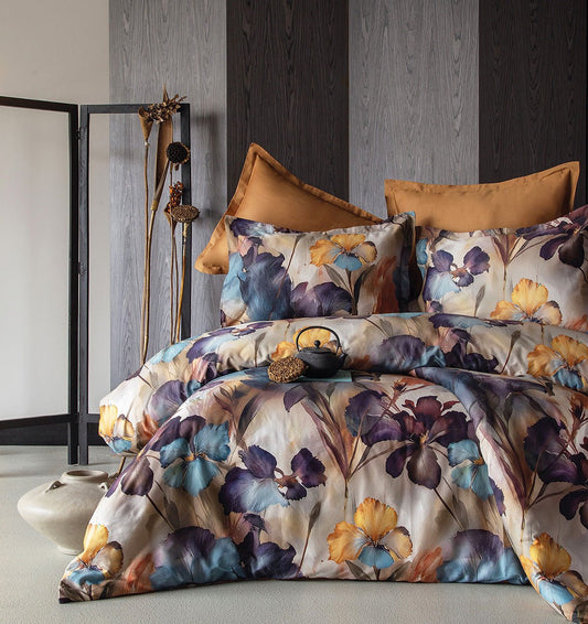 All - in - 1 Satin Duvet Cover Set VONNA - HomeFashion