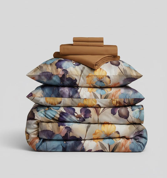 All - in - 1 Satin Duvet Cover Set VONNA - HomeFashion