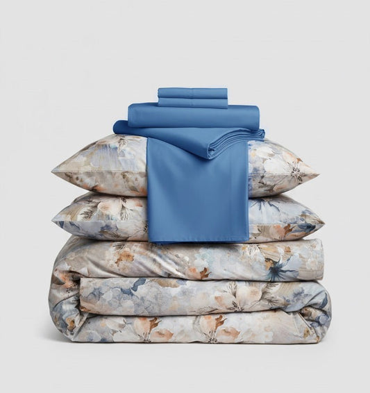 Cotton Satin Duvet Cover Set ALEA - HomeFashion