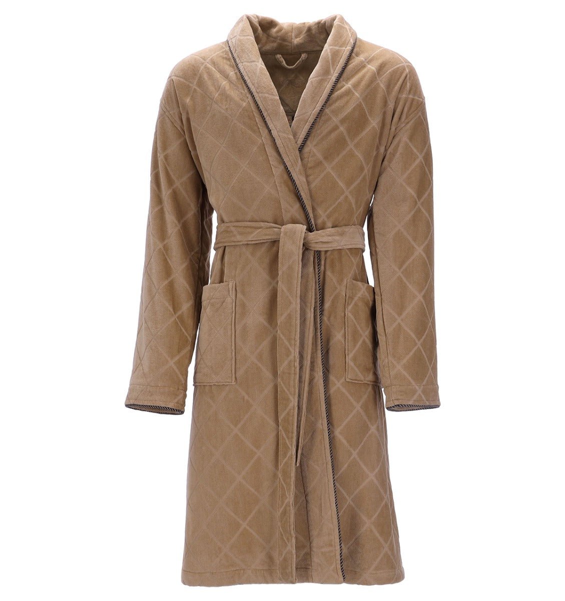 Bathrobe BARRON CAMEL - Designed with an elegant pattern HomeFashion Bathrobe BARRON CAMEL - Designed with an elegant pattern HomeFashion
