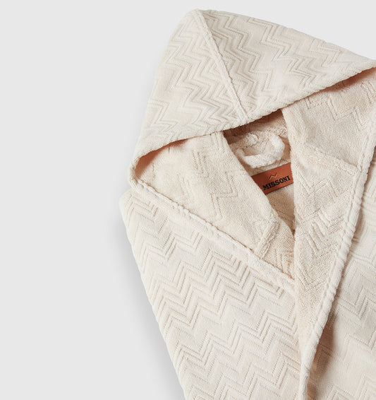 Bathrobe CHALK Missoni Home ivory - HomeFashion