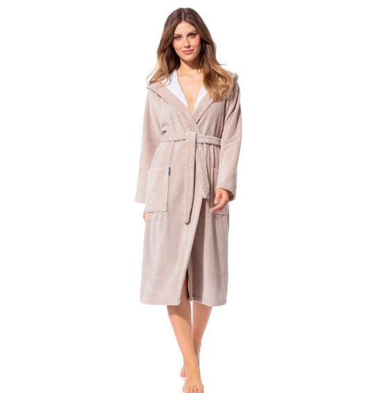 Bamboo hooded bathrobe GEENA - HomeFashion