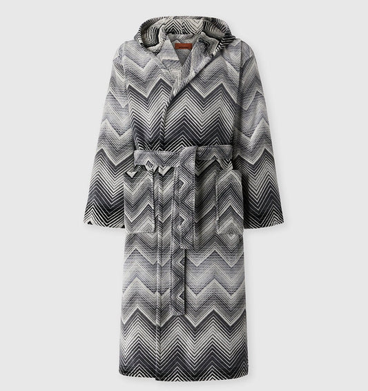 Hooded Bathrobe MAREA BLACK MISSONI HOME - HomeFashion