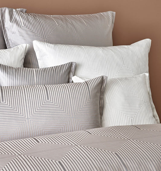 Maco-satin bed linen LACCIO WHITE - HomeFashion