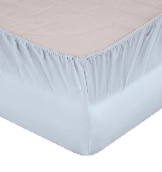 Maco-Satin fitted bed sheet SEASALT - HomeFashion