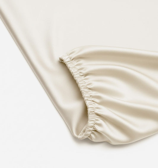 Mulberry silk fitted sheet HELIOS NATURE - HomeFashion