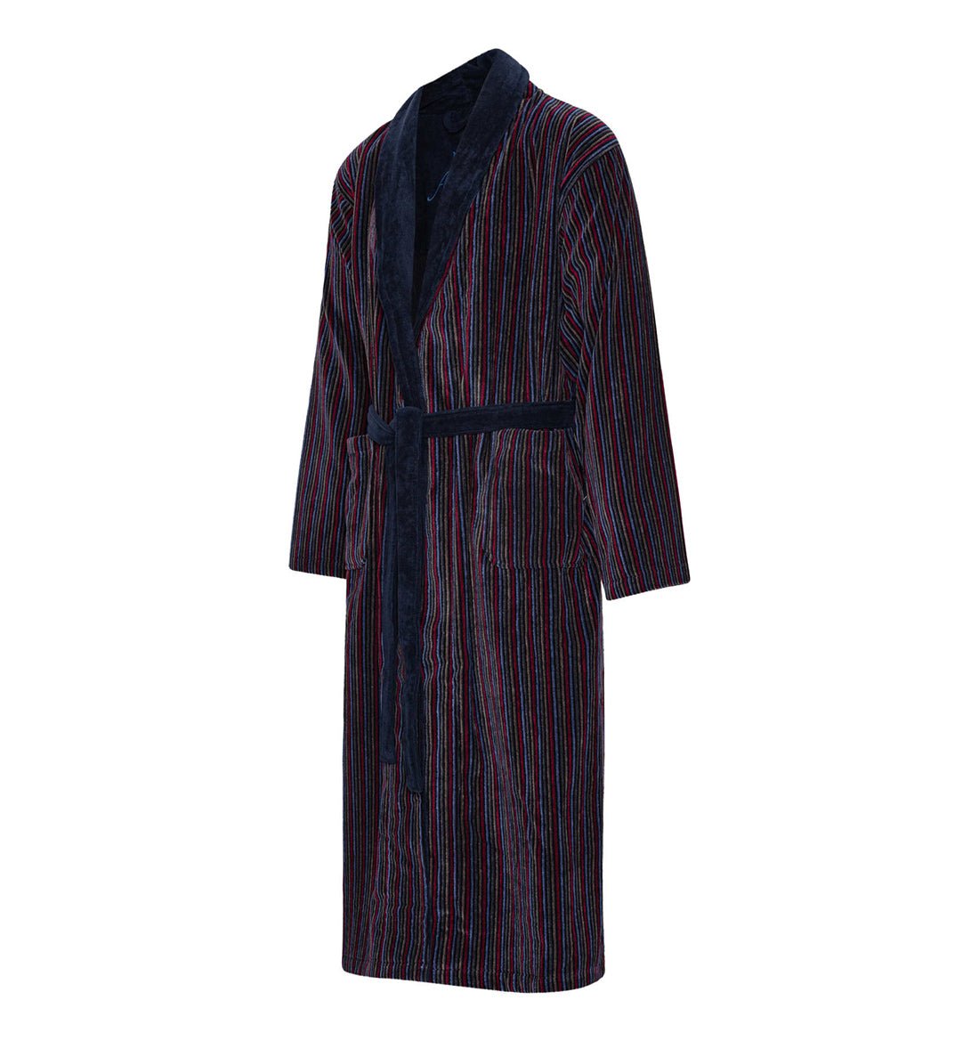 Men's organic cotton bathrobe MULTI STRIPES  HomeFashion