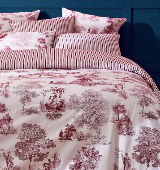 Percale pillowcase POESIE ROSE - HomeFashion