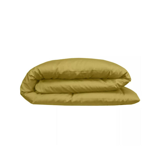Premium satin duvet cover CURRY - HomeFashion