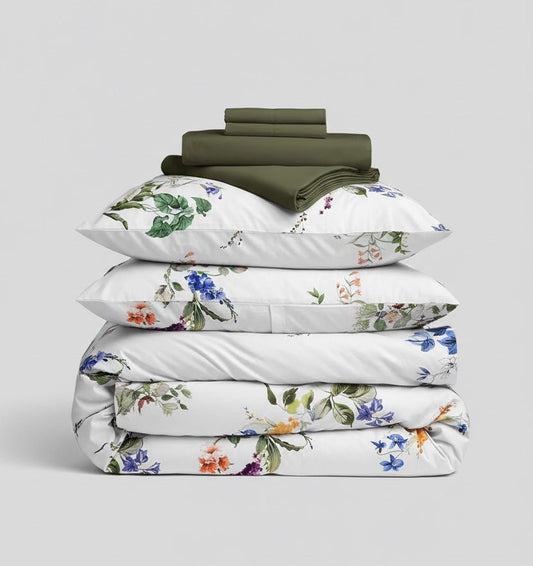 Premium Satin Duvet Cover Set POEME - HomeFashion