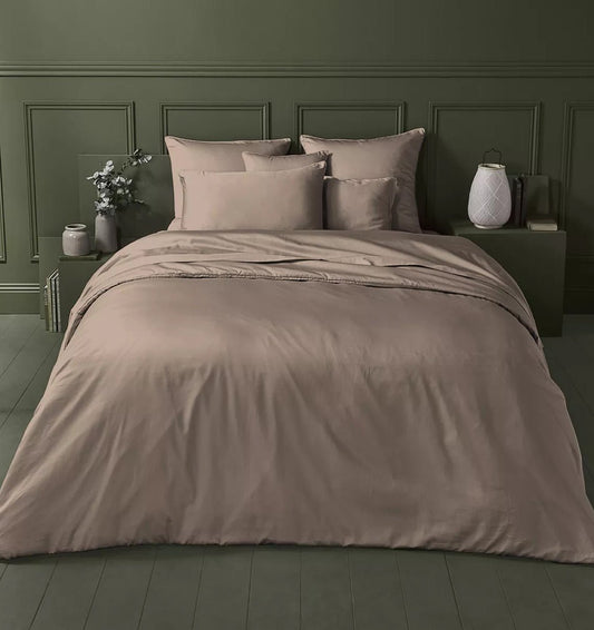 Premium satin duvet cover SMOKY PINKISH-BEIGE - HomeFashion