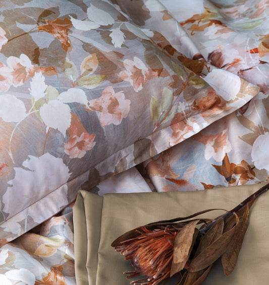 Sateen bedding set SWAN - HomeFashion