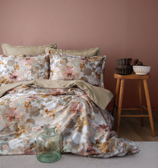 Sateen bedding set SWAN - HomeFashion
