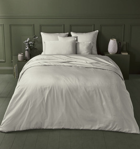 Satin duvet cover AVA UNI LIN natural - HomeFashion