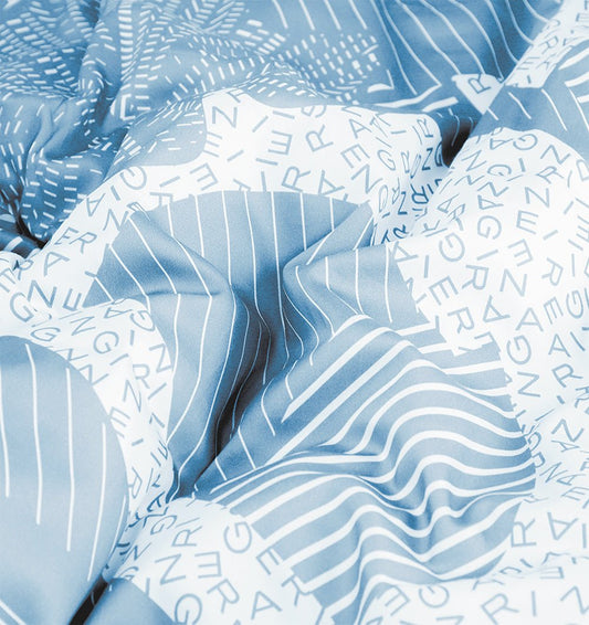 Satin Dena bedding Blue Aigner - HomeFashion