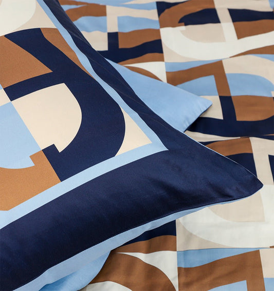 Satin Dora bedding Blue Aigner - HomeFashion