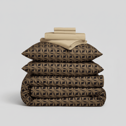 Satin Duvet Cover Set MONDO GOLD - HomeFashion