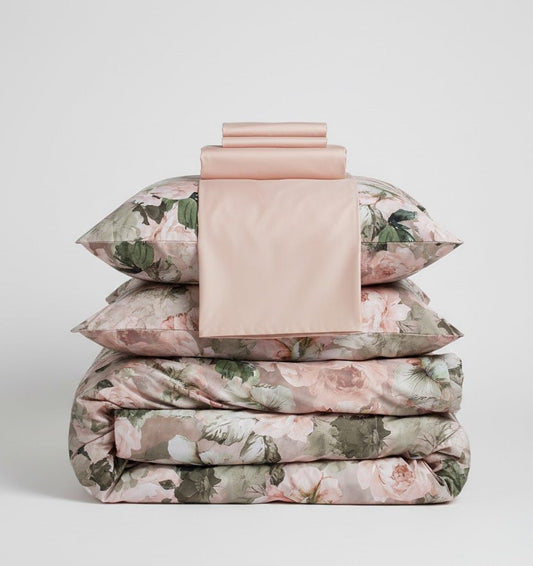 Satin Duvet Cover Set ROSIERE - HomeFashion