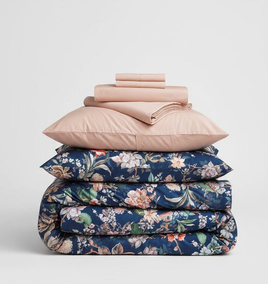 Satin Duvet Cover Set RUBIE - HomeFashion