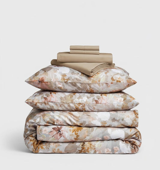 Satin Duvet Cover Set SWAN - HomeFashion