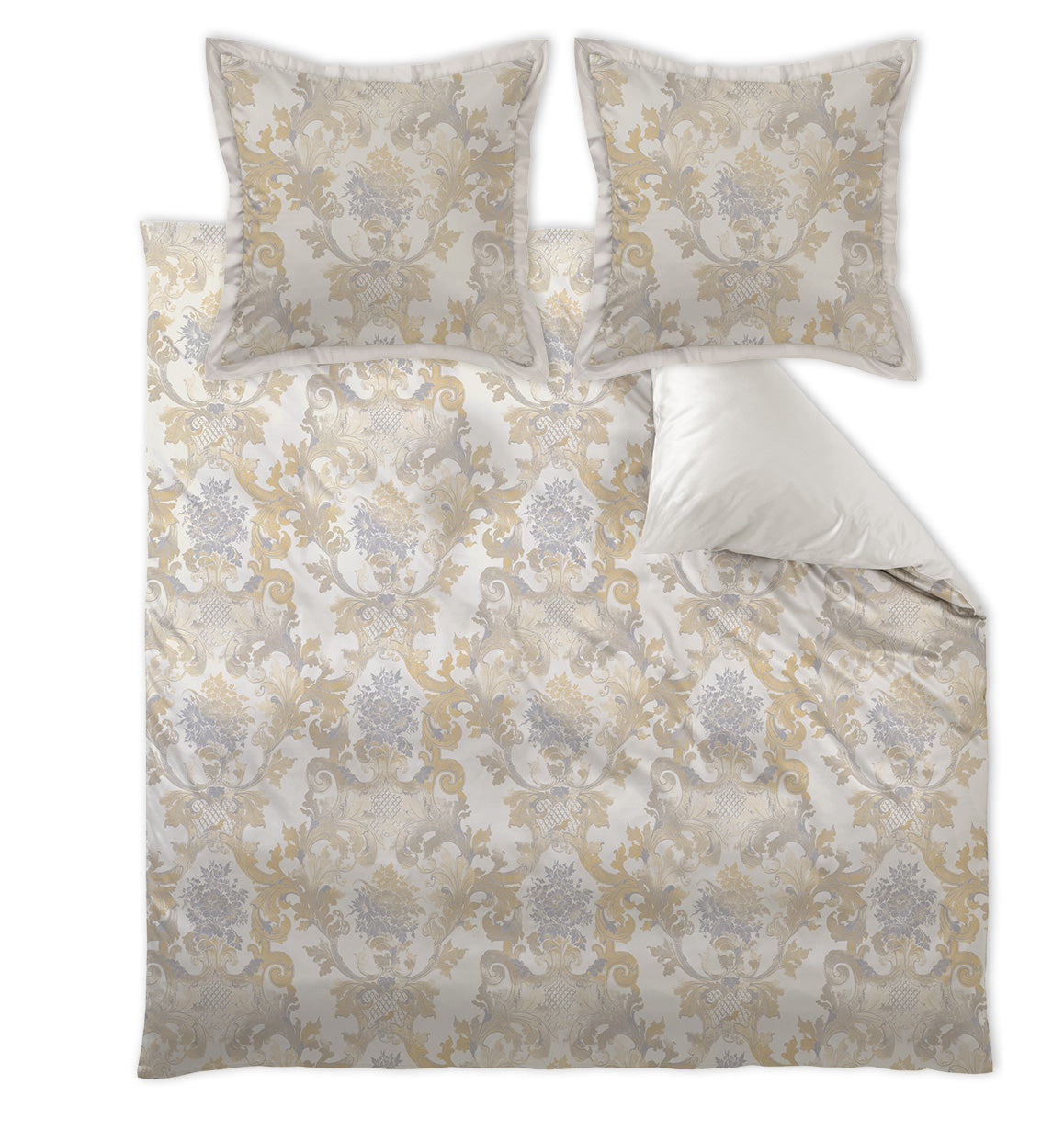 Maco-satin bed linen LOUIS XIV GOLD BEIGE