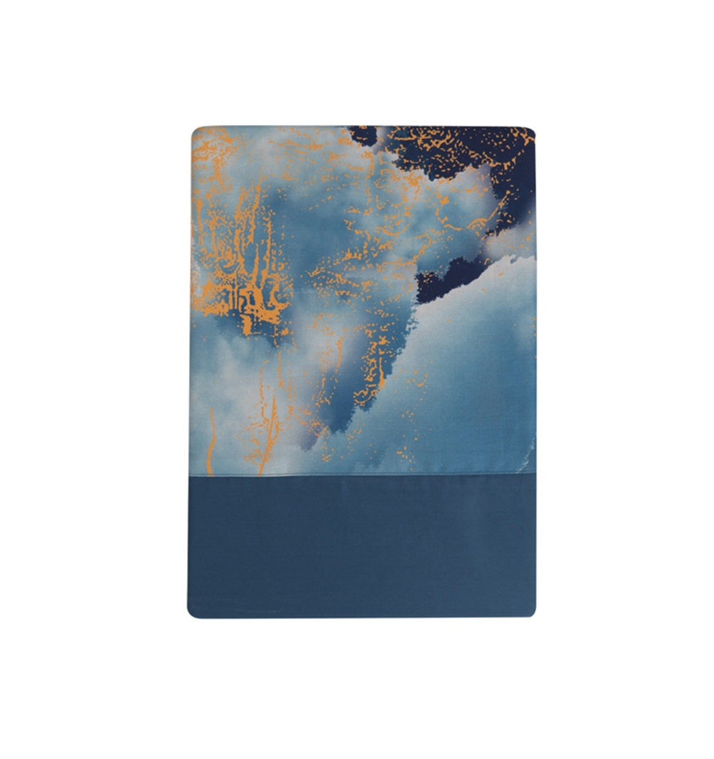 French satin bed sheet FUJI NIGHT