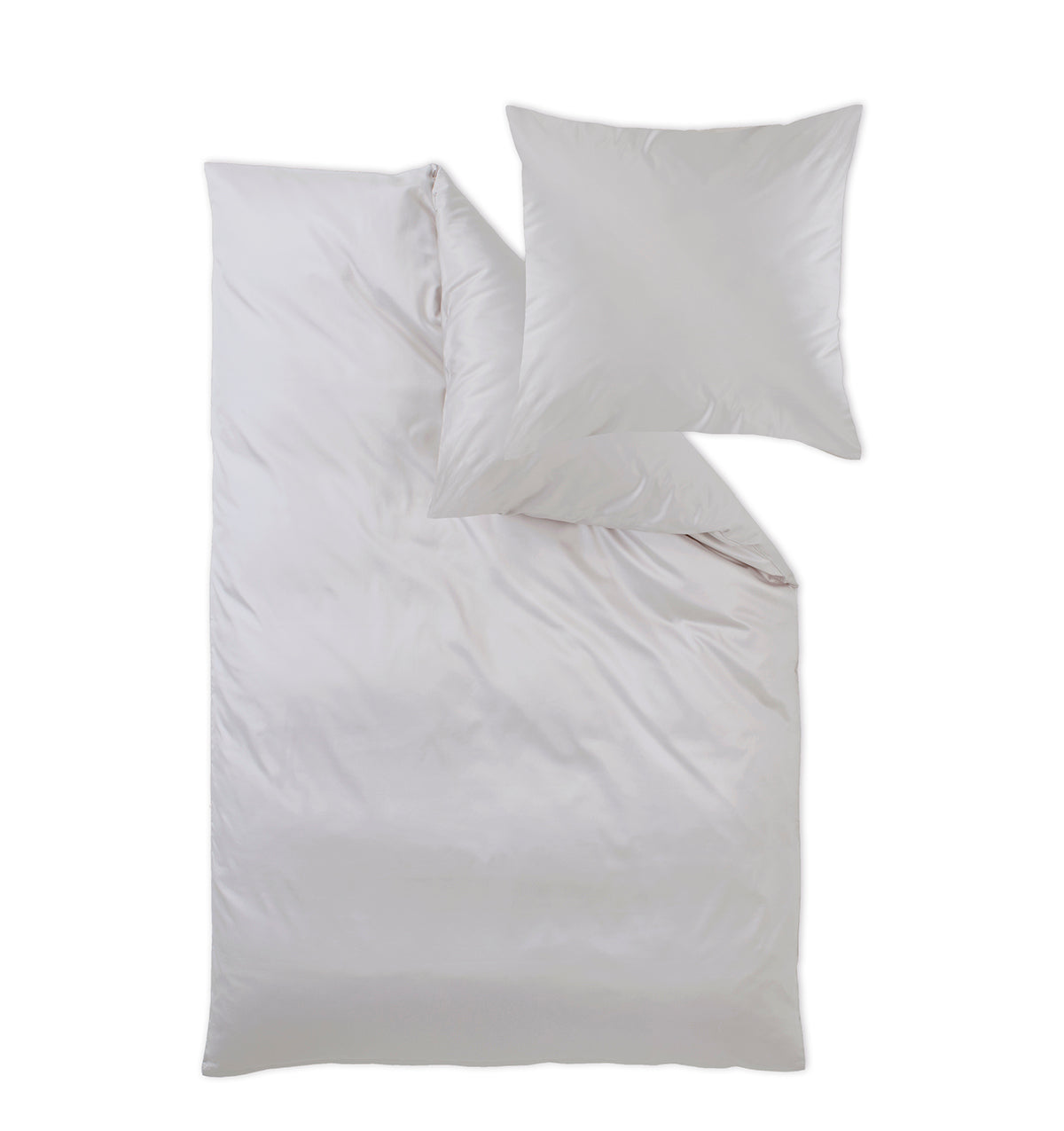 Maco-satin bed linen SELECT PEBBLE