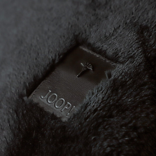 Decorative cushion JOOP! SLEEK FAUX FUR BLACK - HomeFashion