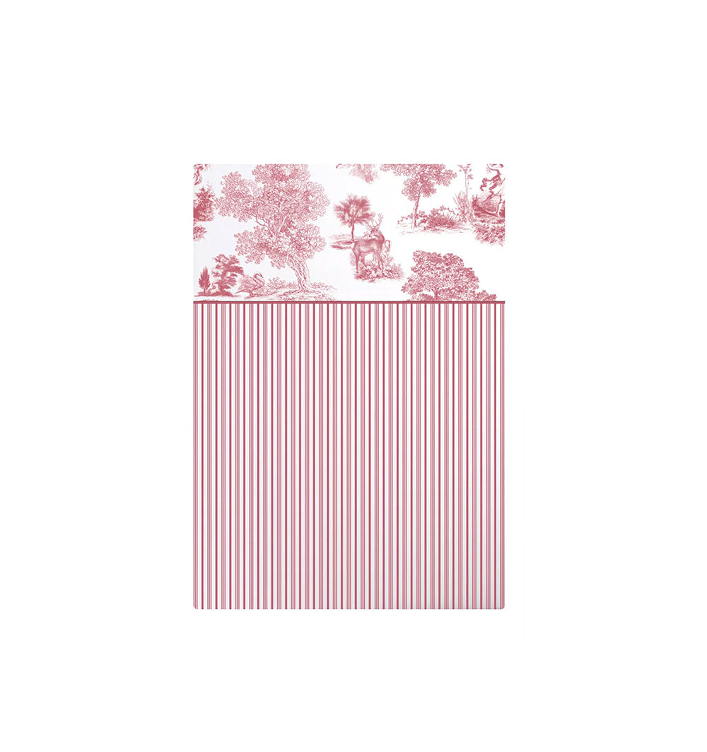 Percale bed sheet POESIE ROSE