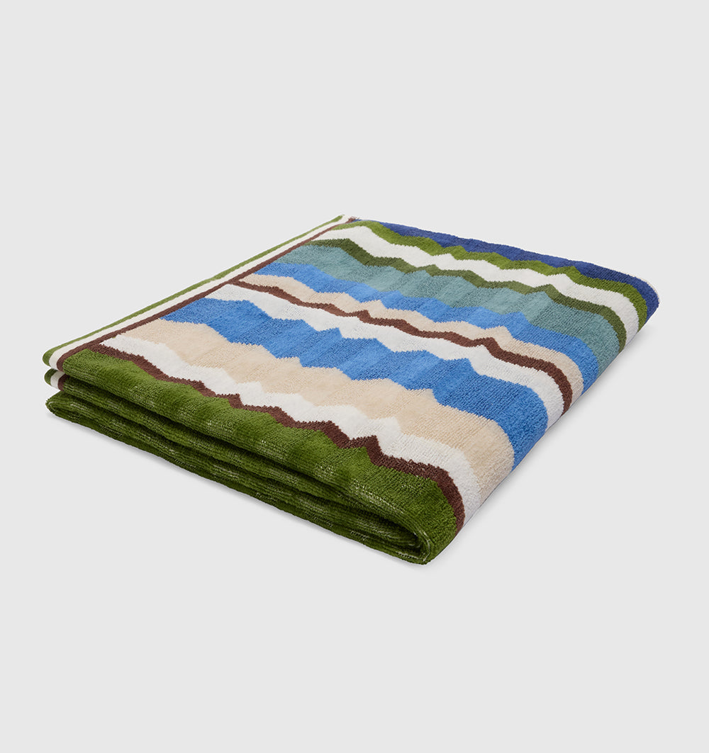 Bath towel EVA TURQUOISE MISSONI HOME