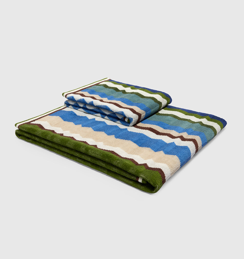 Bath towel EVA TURQUOISE MISSONI HOME