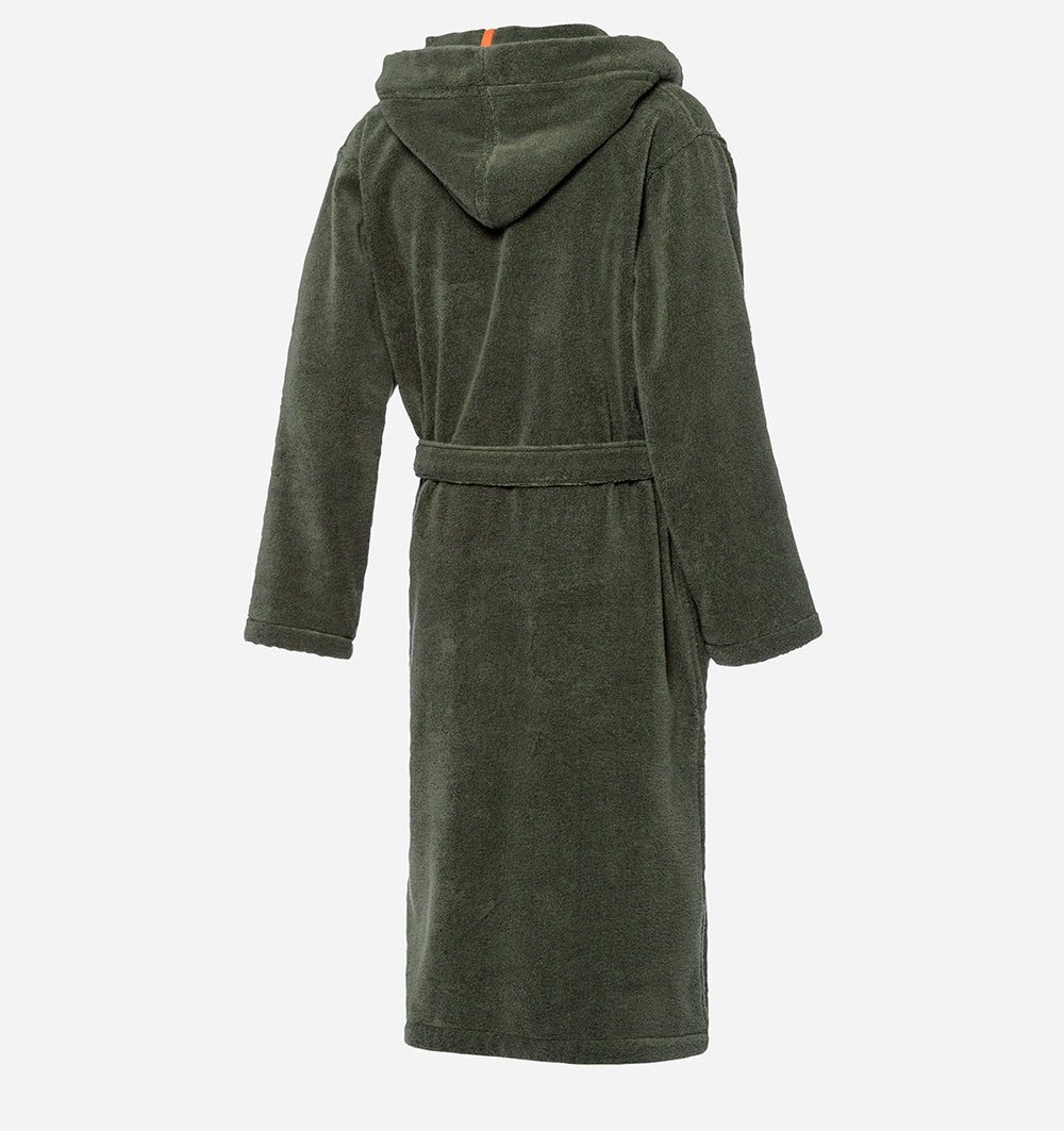JOOP! Hooded Men's Bathrobe in Olive
