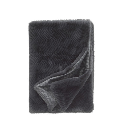 Plaid LUX FAUX FUR GREY AIGNER