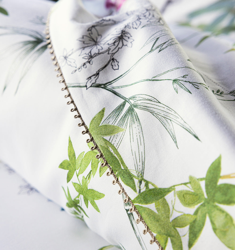 Organic cotton satin bed sheet MORNING