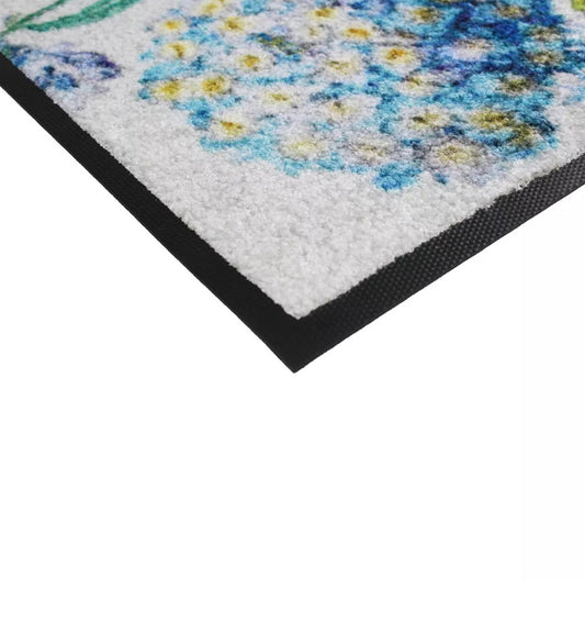 Decorative rug BLUE HORTENSIA - HomeFashion
