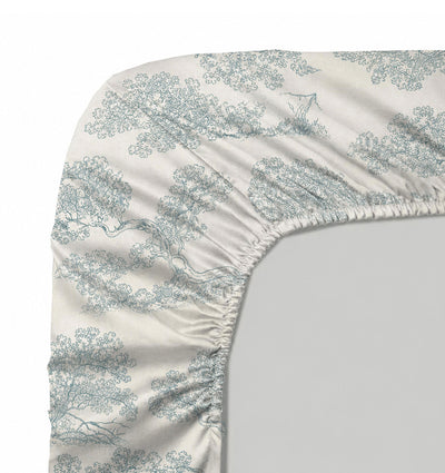 Premium satin fitted bed sheet UTOPIE ENCRE