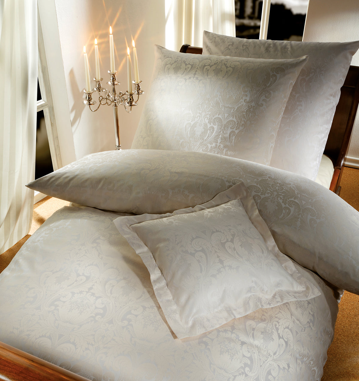 Bed linen maco-satin FLORENZ IVORY