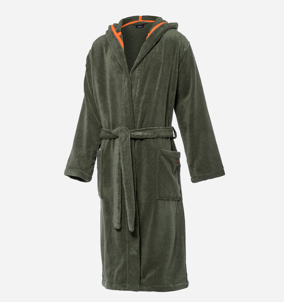 JOOP! Hooded Men's Bathrobe in Olive