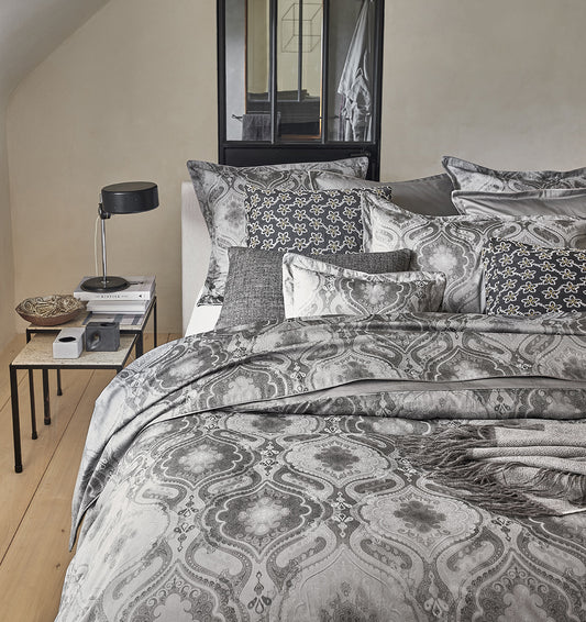 Premium satin duvet cover SHALIMAR GREY
