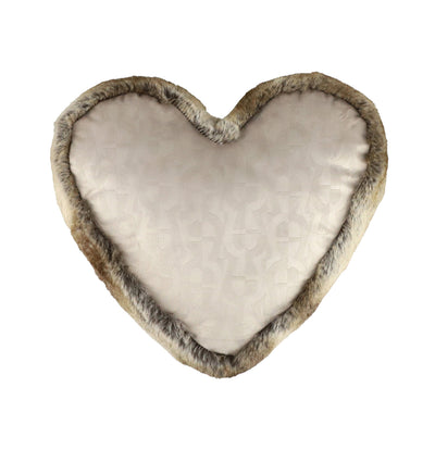Sweatheart cushion with filling beige Aigner