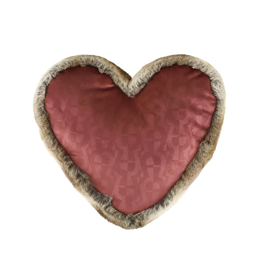Sweatheart cushion with filling wine red Aigner