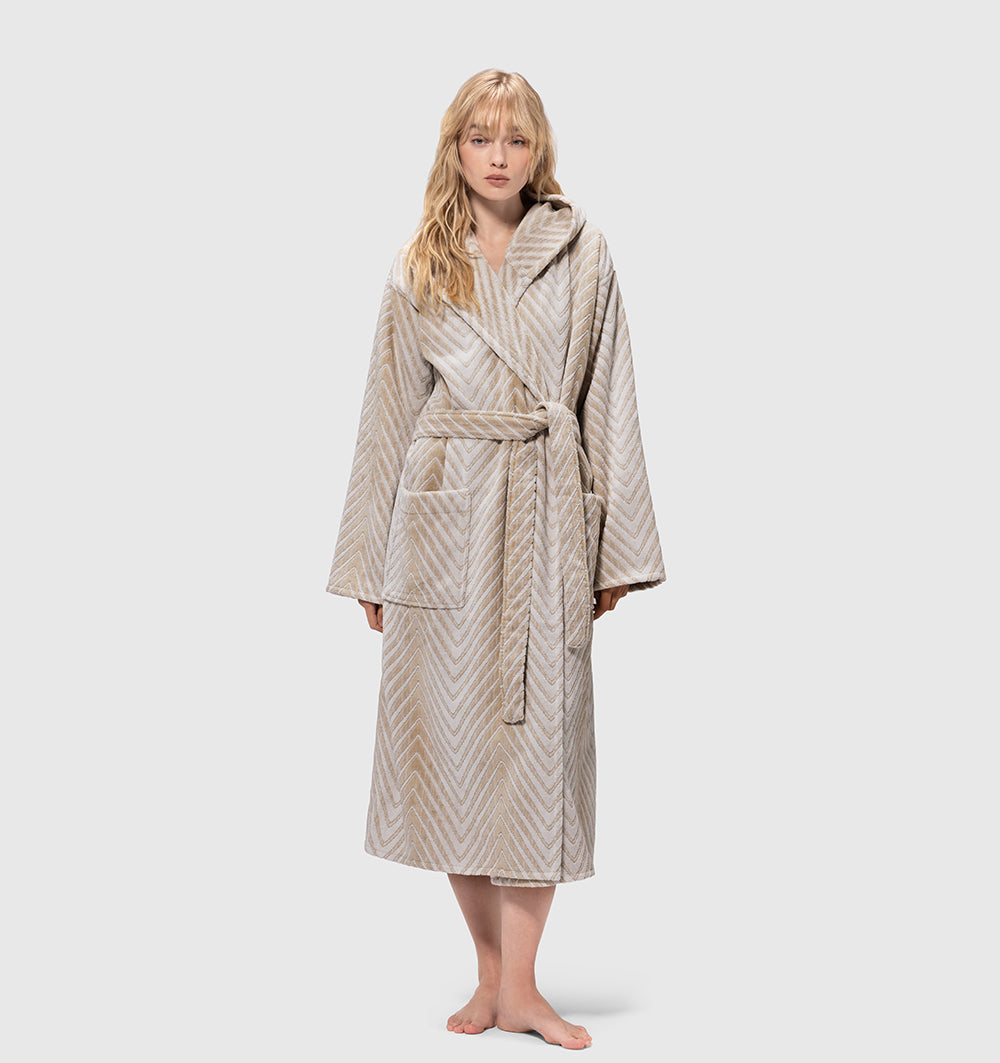 Hooded Bathrobe ZIGGY MISSONI HOME