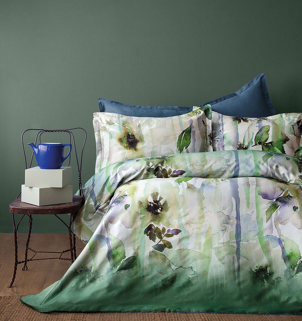 All - in - 1 Satin Duvet Cover Set FIANDRA - HomeFashion