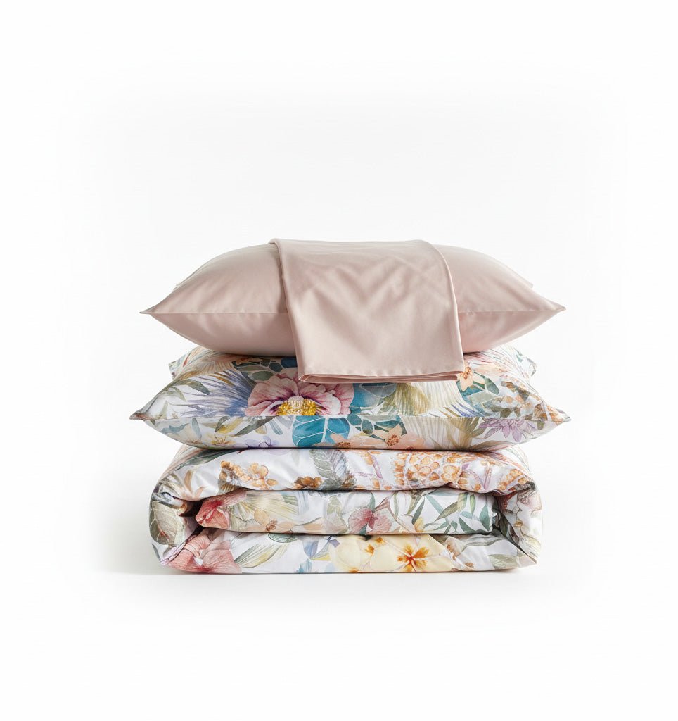 All - in - 1 Satin Duvet Cover Set LUVIA - HomeFashion